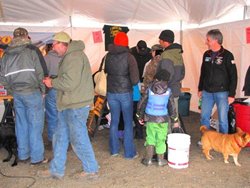 Inside Tent at Derby